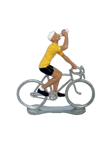 Figurine cycliste Buveur Maillot Jaune -...