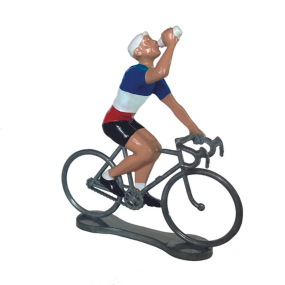 Figurine cycliste Buveur Champion de France - Bernard & Eddy 2