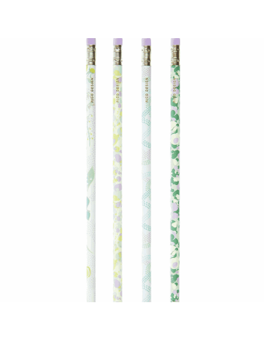 Set de 4 crayons à papier Fleurs - Rico Design