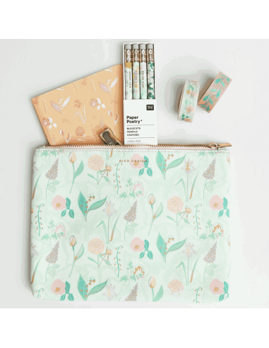 Set de 4 crayons à papier Fleurs - Rico Design