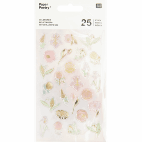 25 autocollants gel Fleurs - Rico Design 2