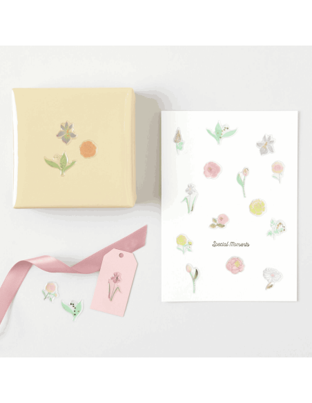 25 autocollants gel Fleurs - Rico Design