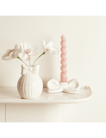 Vase en porcelaine avec noeud - Rico Design