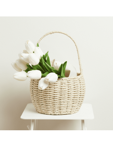 Bouquet de 7 tulipes blanches - Rico Design