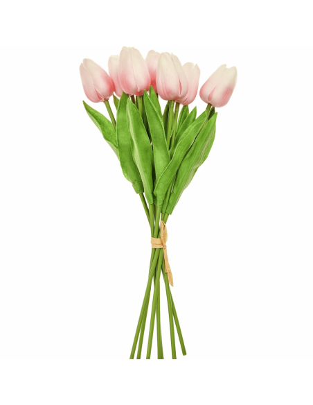 Bouquet de 7 tulipes roses - Rico Design