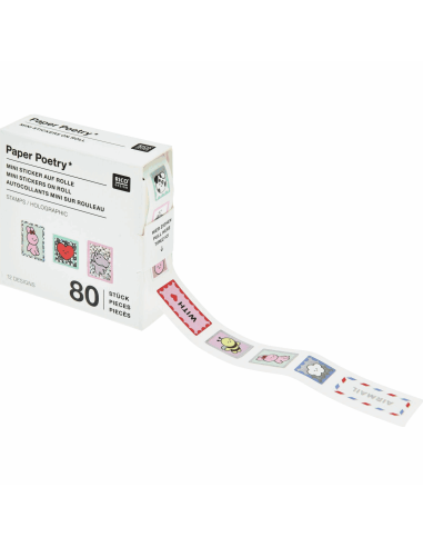 80 mini autocollants Timbres Chingu - Rico Design