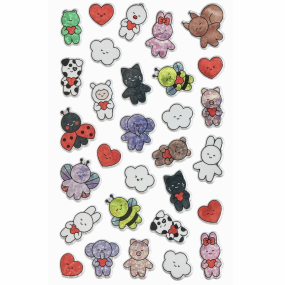 Autocollants gel animaux Chingu - Rico Design