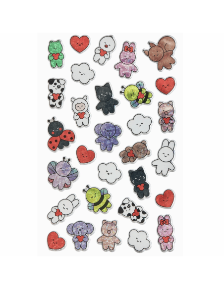 Autocollants gel animaux Chingu - Rico Design