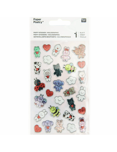 Autocollants gel animaux Chingu - Rico Design