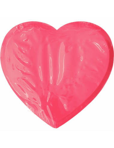 8 assiettes en carton coeur - Rico Design