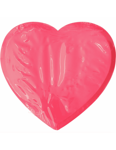 8 assiettes en carton coeur - Rico Design