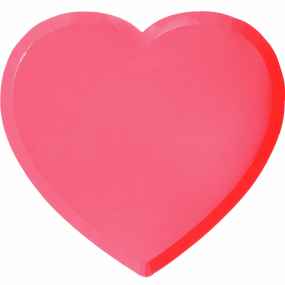 8 assiettes en carton coeur - Rico Design