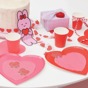 8 assiettes en carton coeur - Rico Design 2