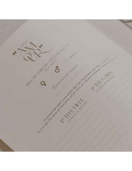 Livre de Naissance Pure Lin - Zakuw