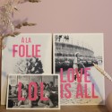 Affiche vintage A4 "Love is all" - Atelier Kencre