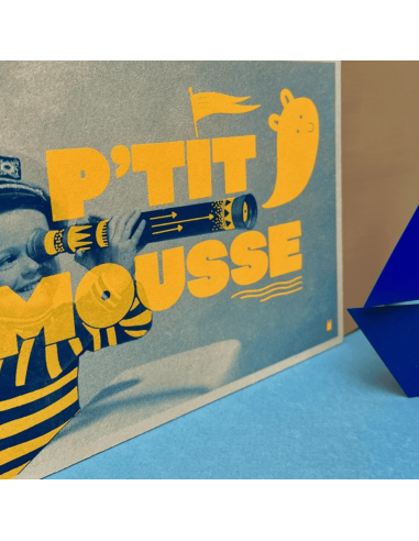 Carte vintage "P'tit Mousse" - Atelier Kencre