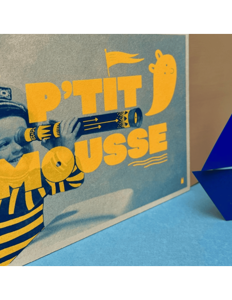 Carte vintage "P'tit Mousse" - Atelier Kencre
