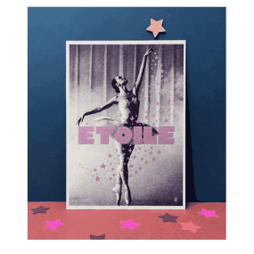 Carte vintage "Etoile" - Atelier Kencre