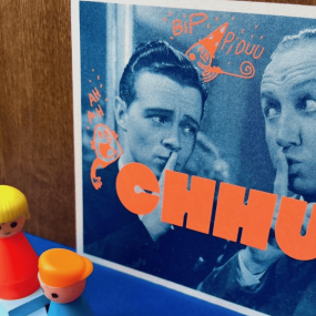 Carte vintage "Chhuut" - Atelier Kencre 2