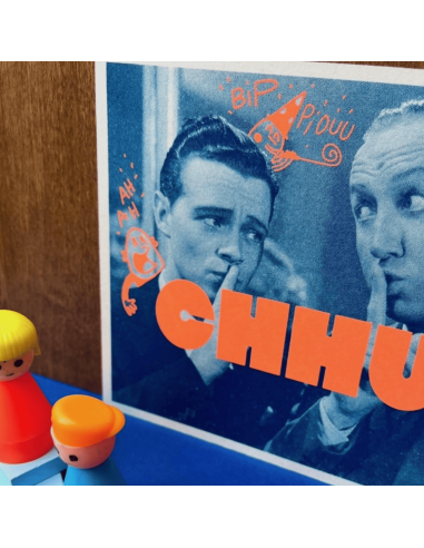 Carte vintage "Chhuut" - Atelier Kencre