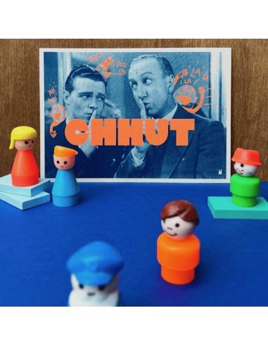 Carte vintage "Chhuut" - Atelier Kencre