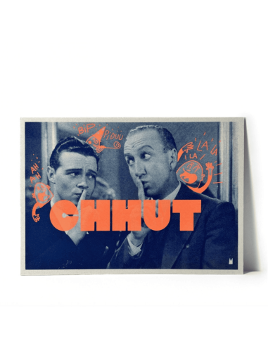 Carte vintage "Chhuut" - Atelier Kencre