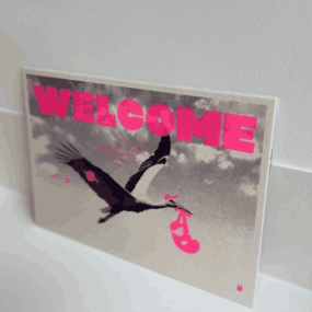 Carte vintage "Welcome" - Atelier Kencre 2