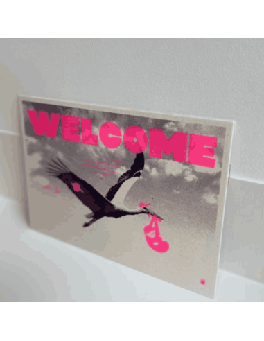 Carte vintage "Welcome" - Atelier Kencre