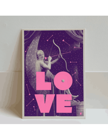 Carte vintage "Love" - Atelier Kencre