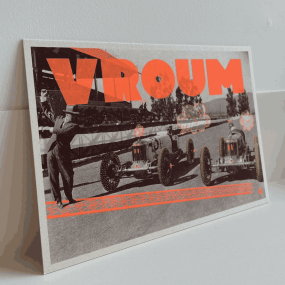 Carte vintage "Vroum" - Atelier Kencre 2