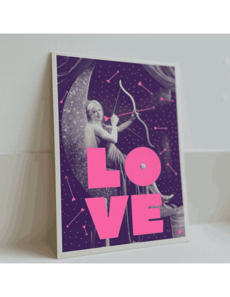 Carte vintage "Love" - Atelier Kencre