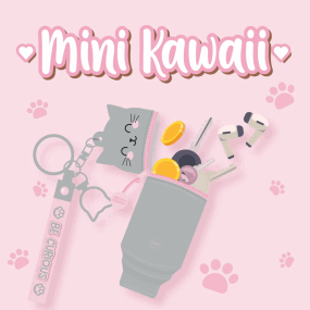 Porte-monnaie kawaii Chat - Legami