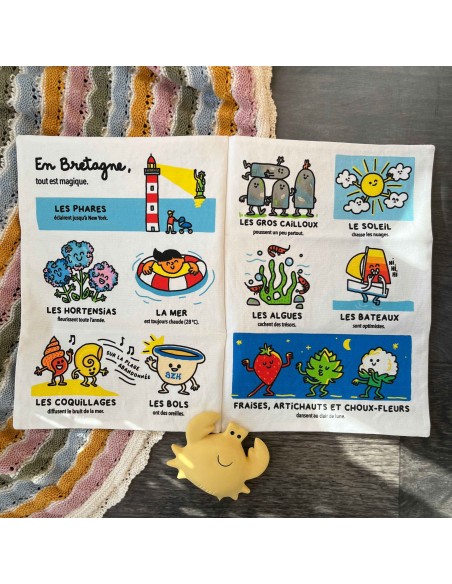 Livre d'éveil à froisser "Bretagne" - Gazette des bébés
