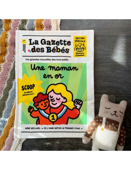 Livre d'éveil à froisser "Une maman en or" - Gazette des bébés