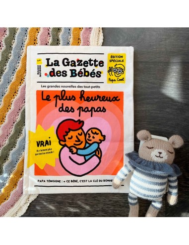 Livre d'éveil à froisser "Papa heureux" -...