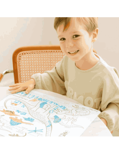 Set de table silicone Dinosaures Learn & Play -...