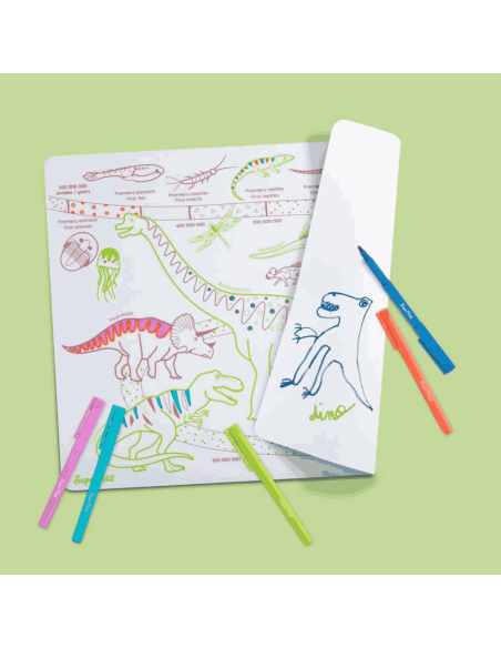 Set de table silicone Dinosaures Learn & Play - Super Petit