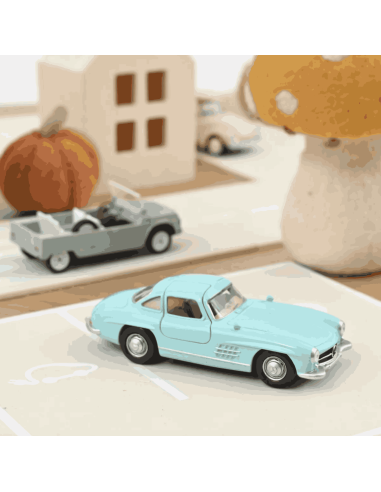 Mercedes Benz 300 SL 1955 Bleu - Norev