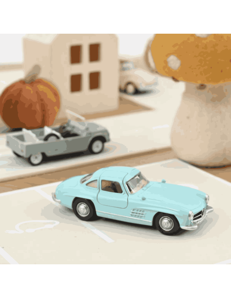 Mercedes Benz 300 SL 1955 Bleu - Norev