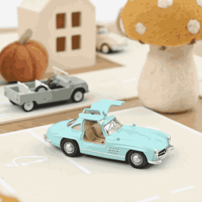 Mercedes Benz 300 SL 1955 Bleu - Norev