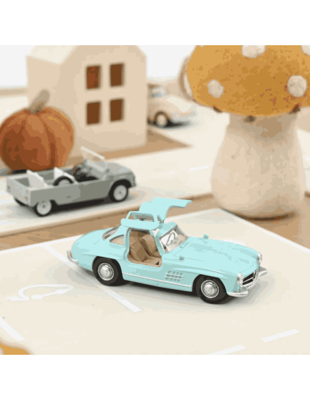 Mercedes Benz 300 SL 1955 Bleu - Norev