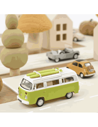 VW Combi T2b Camper Van 1973 Vert Lime - Norev