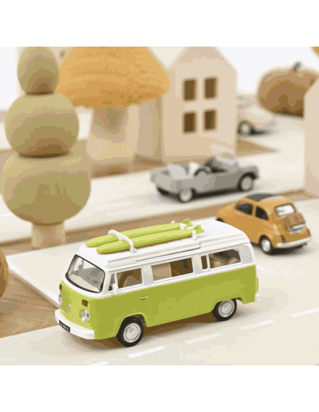 VW Combi T2b Camper Van 1973 Vert Lime - Norev