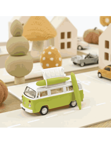 VW Combi T2b Camper Van 1973 Vert Lime - Norev