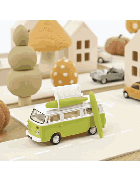 VW Combi T2b Camper Van 1973 Vert Lime - Norev