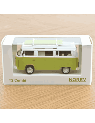 VW Combi T2b Camper Van 1973 Vert Lime - Norev