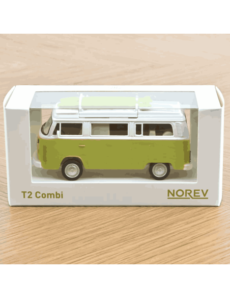VW Combi T2b Camper Van 1973 Vert Lime - Norev