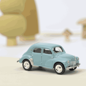 Renault 4CV 1952 bleu clair 1/64 - Norev