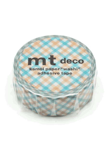 Masking tape petits carrés superposés oranges