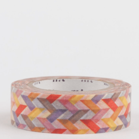 Masking tape entrelacs multicolores 2
